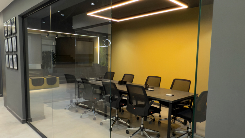 Metal Aluminum One-Way Vision satin finish